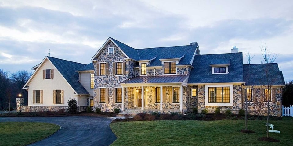 Image of a custom home in southeastern Pennsylvania by Thompson Communities