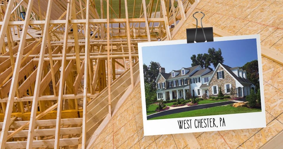 Custom Home being built in West Chester by Thompson Communities