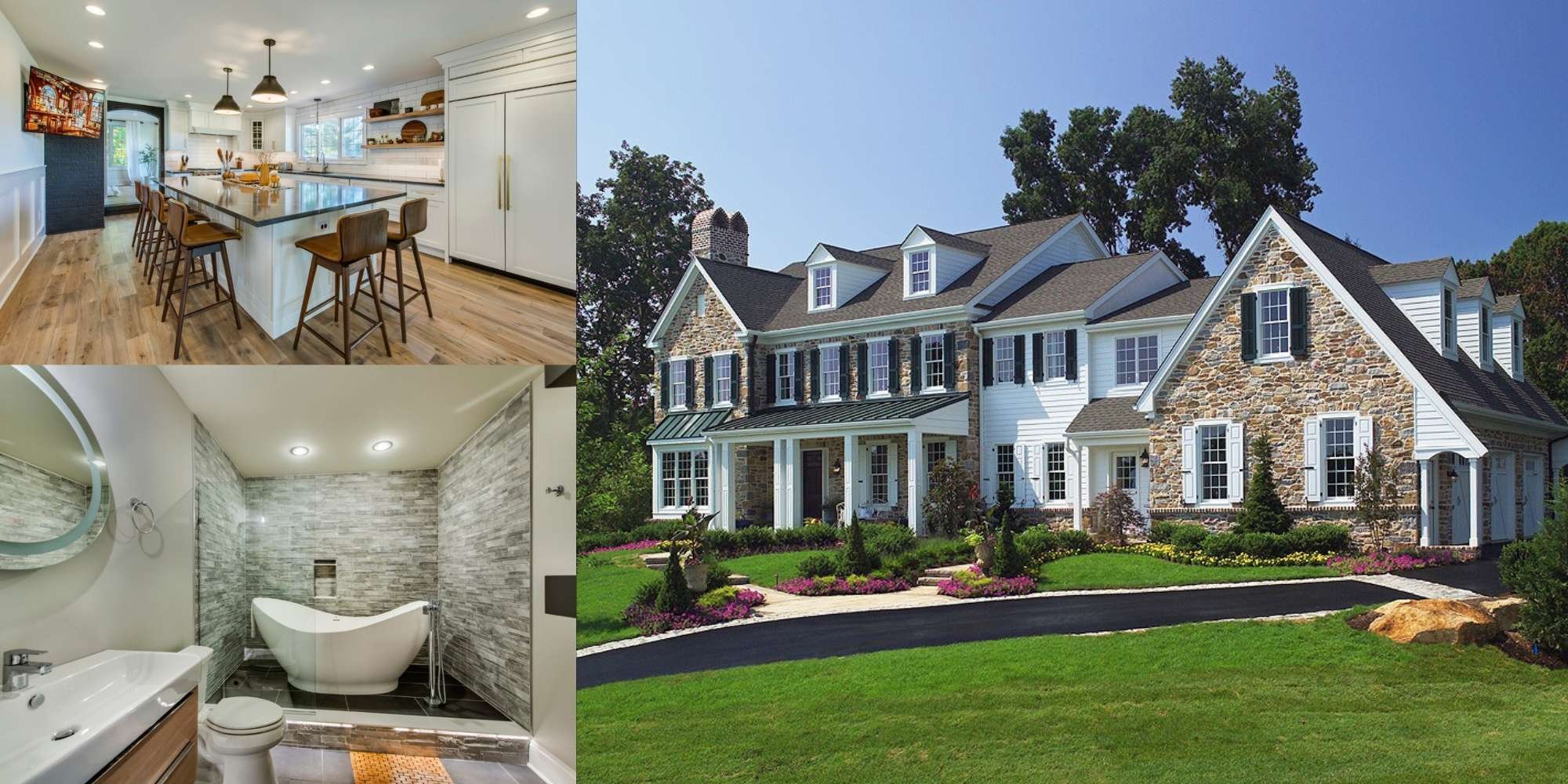 Kitchen remodel, bathroom remodel, and custom home by Thompson Communities in West Chester